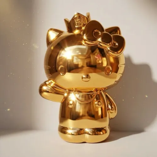 Hello Kitty dourada RARA burguer king