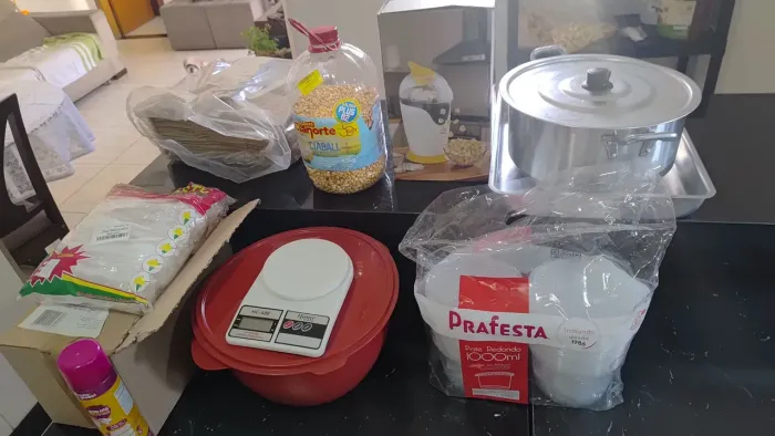 Kit Inicial para Pipoca Gourmet - Retirada Bairro Concórdia BH