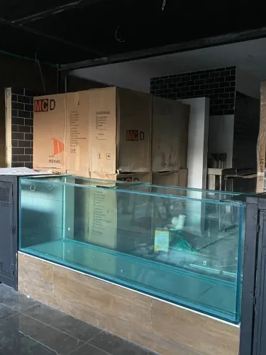 AQUÁRIO 240x60x60   VIDRO 12MM   ? TODO EXTRA CLEAR 