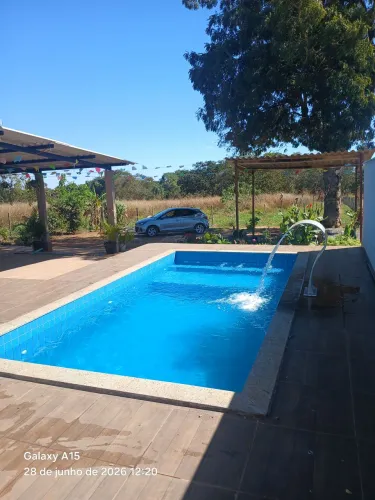 Espaço. Chácara com piscina Caldazinha. Locação R$500,00