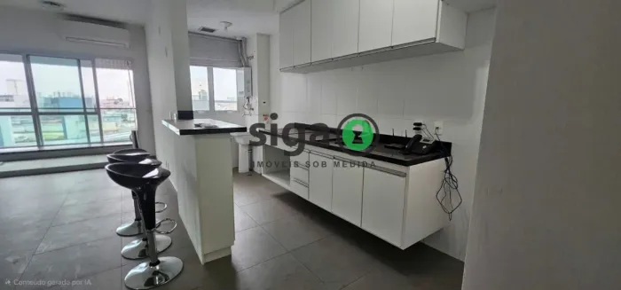 Studio semi mobiliado para Locação 55m², 2 Vagas, Tatuapé