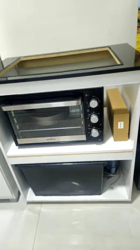 Balcão cooktop, forno e micro-ondas 