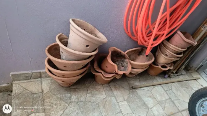 Vaso de flores de cerâmica