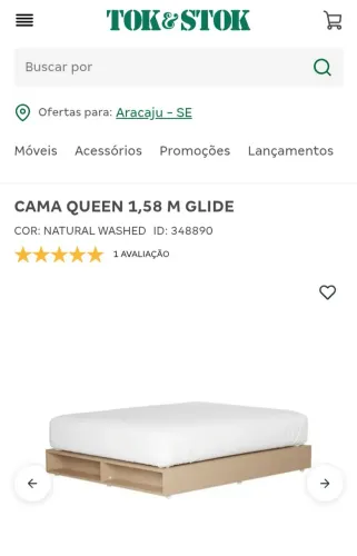 CAMA QUEEN 1,58 M GLIDE TOK & STOK