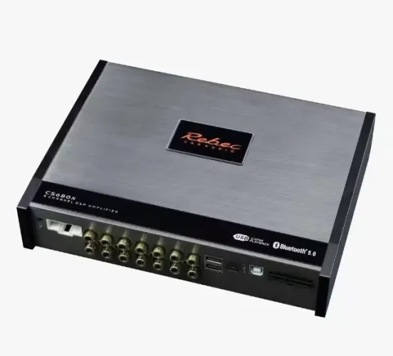 Processador 8 canais Rebec Amplificado DSP com visor CS680X
