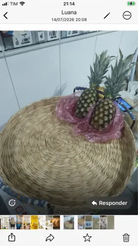 SÓ HOJE: FRUTEIRA de VIME TRABALHADA com SUPORTE de FERRO TRABALHADO !!!