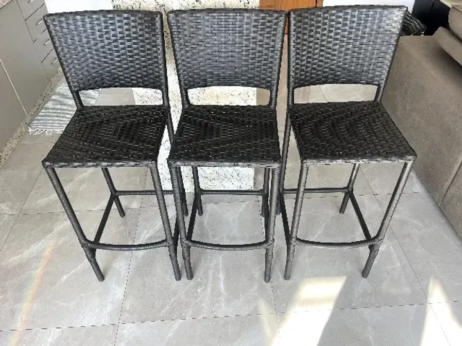 Jogo de Banquetas para balcão cozinha - 4 unidades
