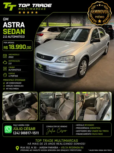 Chevrolet Astra Sedan 2.0/ CD 2.0 MPFI 8V 4P Aut. 2002