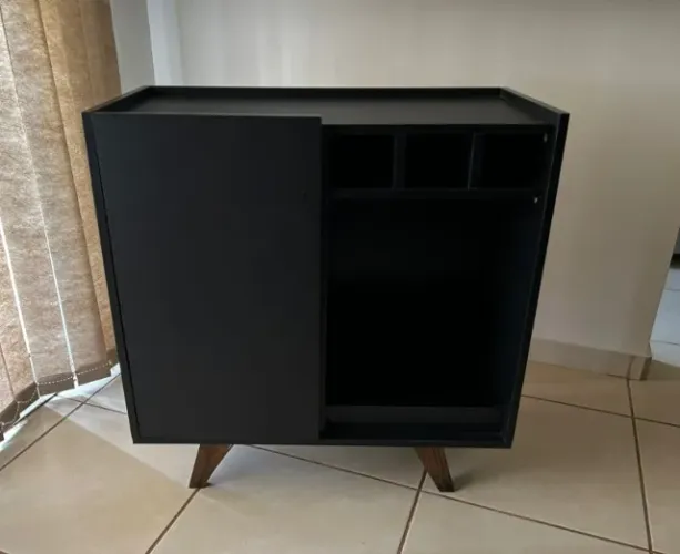 Buffet Aparador Estilo Retrô Preto