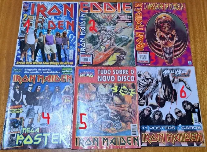 LOTE - COLEÇÃO DE REVISTAS IRON MAIDEN
