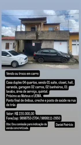 Vendo Casa 02 pavimentos na Cidade Operária (Conj. Hab. Nice lobão, ao lado UEMA)