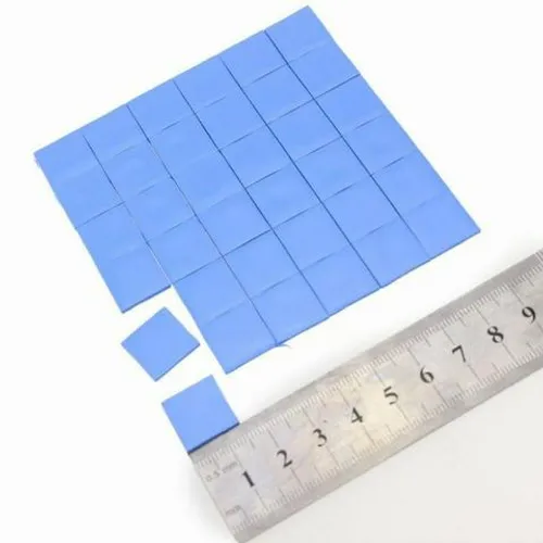 Termal Pad Térmico 10cmx 10cm X 1.5mm C/36 GPU dissipador térmico Automação COD-CP349 