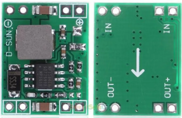 COD-AM304 Mini Step Down 3A Conversor de corrente 24V 12V 9V a 5V Arduino