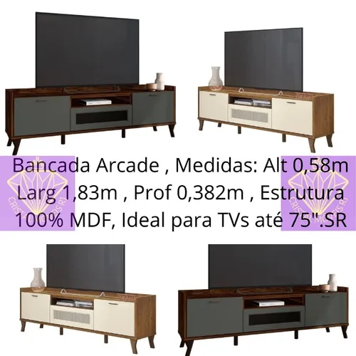 Bancada Arcade TVs até 75 SR