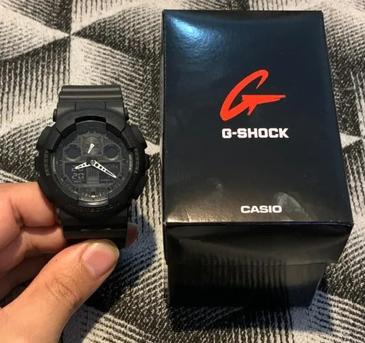 Relógio Casio G-shock Ga-100 Masculino Preto Original