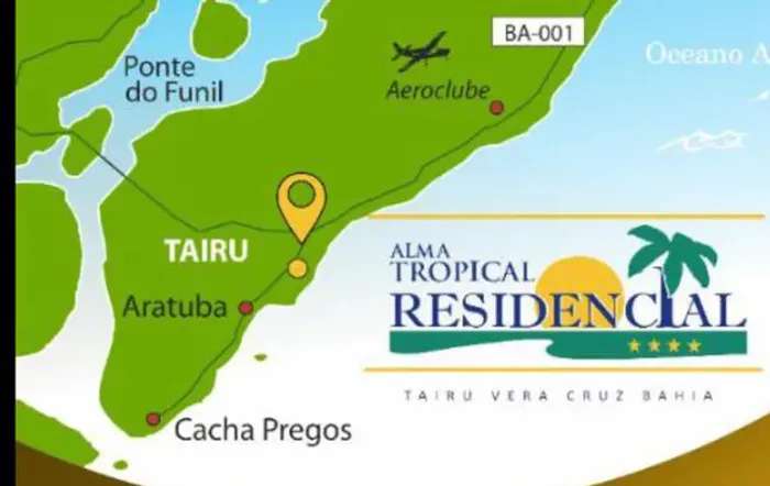 Lote em Condominio Fechado Escriturado em Tairu Com acesso exclusivo à Praia 