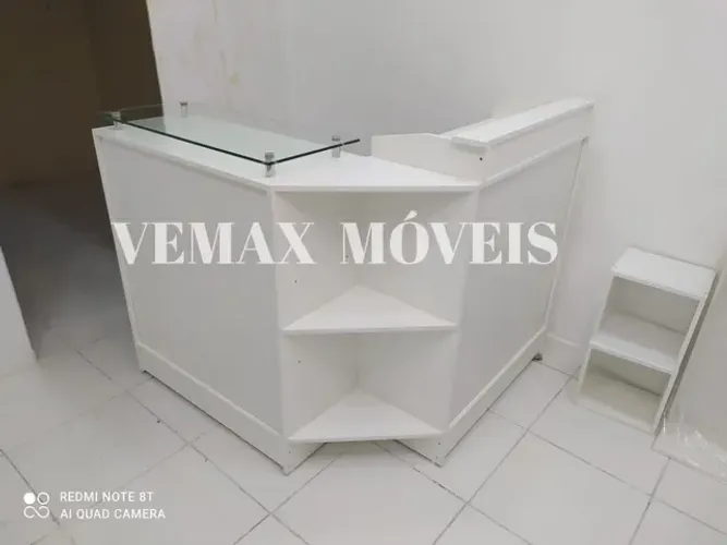 BALCÃO CAIXA +BALCÃO SIMPLES COM SUPORTE DE VIDRO 100%  MDF  LOJA ADEGA ENTREGA RÁPIDA 