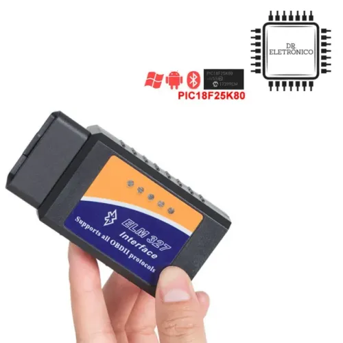 Scanner para carro Elm327 V2.1 ObdII preto