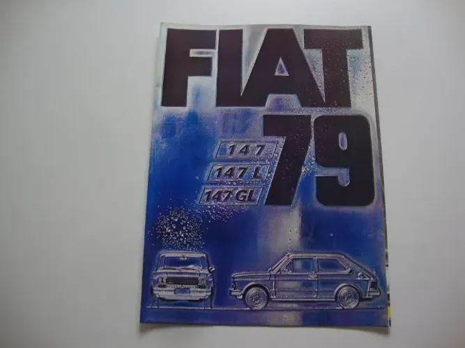Prospecto Folder Lançamento da Linha Fiat 147 STD /L/GL ano 1979