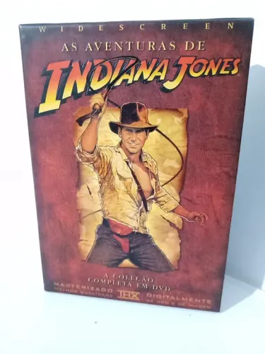Box as aventuras de Indiana Jones 4 DVDs leia descriçao