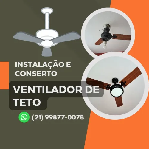 Instalação e conserto para ventilador de teto