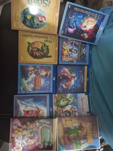 Lote Blu rays e DVDs disney