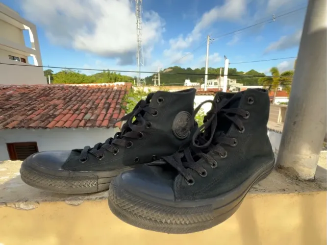 All Star Cano Alto Preto
