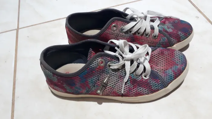 Tênis Casual Colorido Coca-Cola 37