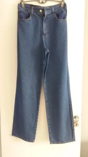 Calça Jeans Wide