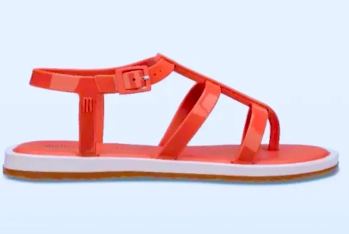 Melissa caribe verão + salinas - rosa/vermelho