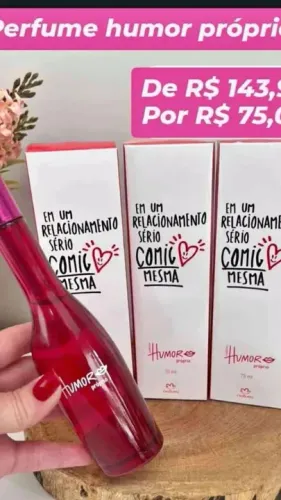 Perfume Humor Próprio - 75ml - De R$ 143,50 por R$ 75,00