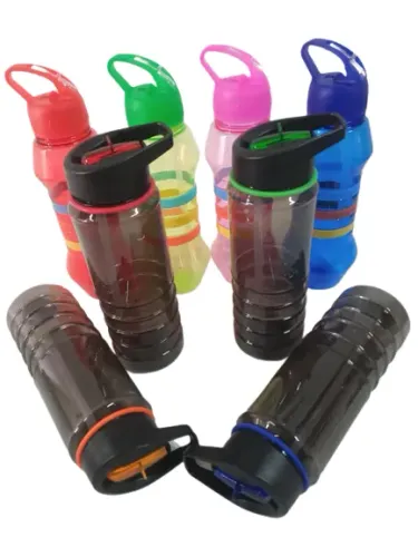 GARRAFAS FITNESS 600 ML VÁRIAS CORES