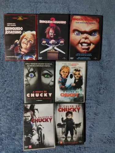 Coleção brinquedo assassino chucky 7 dvds originais raro
