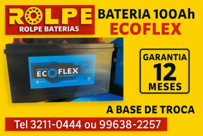 Bateria//100 Amperes da Marca Ecoflex  