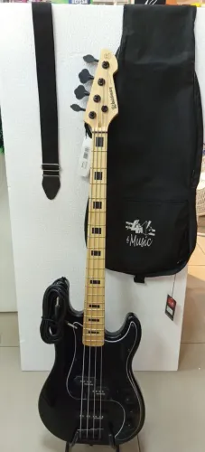 Kit Contra Baixo Waldman 4 Cordas Passivo Precision GPJ -200x BBK