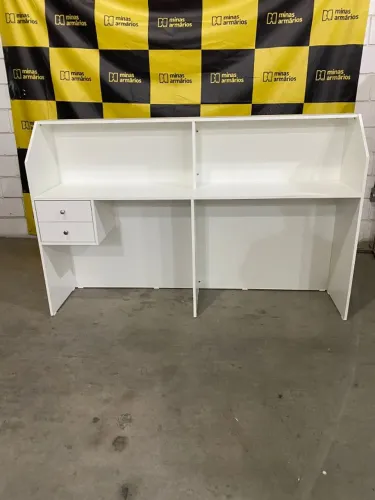 Balcão recepção 02 Gavetas 115x180x40 - MDF -Fabricamos sob medidas 
