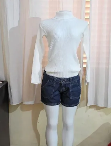 Lote shorts femininos jeans, veludo e mais
