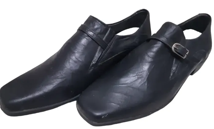 Sapato Social Masculino em Couro Legítimo Preto - Direto da Fábrica