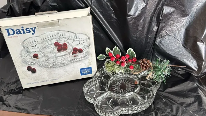 Prato de Aperitivo de cristal