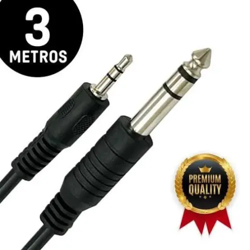 Cabo P2 x  P10 Estéreo 3 Metros B-Max