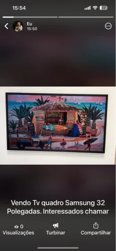 TV Quadro Samsung 32 Polegadas