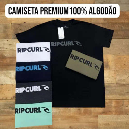 Camiseta Rip Curl Atacado Camisetas Surf Premium 100% Algodão - Várias estampas e cores