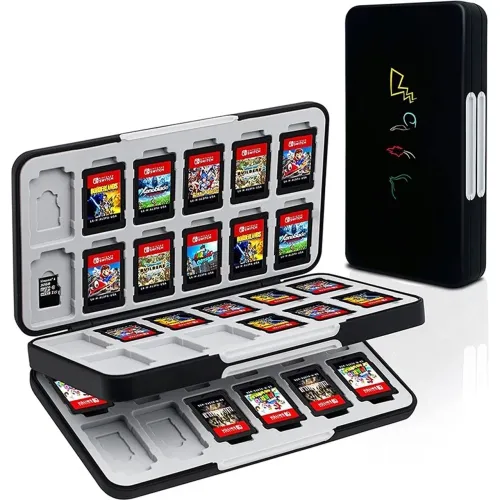 Estojo do Pokémon de Cartões para 48 Jogos de Nintendo Switch 1 e 2 