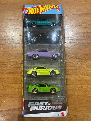 Pack 5 Hot Wheels Velozes e Furiosos (Fast & Furious)