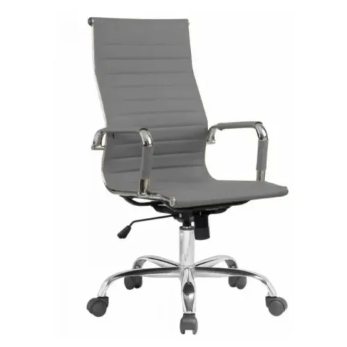 Cadeira Presidente Charles Eames Cinza Esteirinha Ergonômica Luxo Escritório 32881