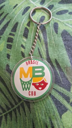 CBB Brasil Basquete Mundial de 1974 raro chaveiro