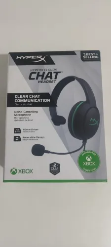 HyperX Cloud X Chat Headset | Fone Gamer Preto | Console/PC | Usado