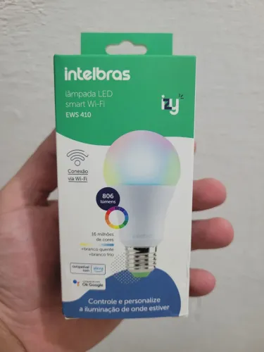 Lâmpada LED Inteligente Smart Wi-Fi Intelbras EWS 410