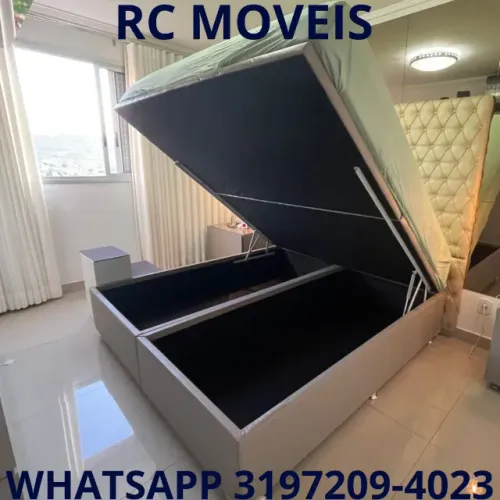 Cama Box Baú Queen 1.58x1.98 - Baú Blindado com Alta Durabilidade