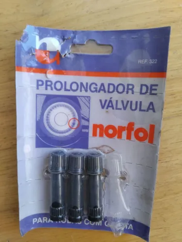 Prolongado de válvula para rodas com calotas